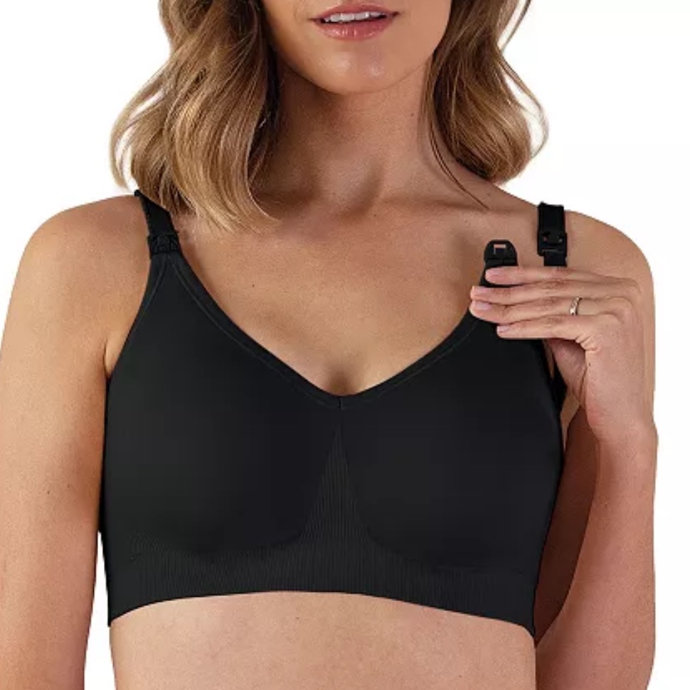 New Bravado Designs Seamless Black Maternity Bra